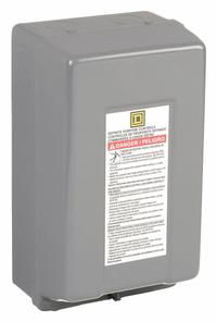Motor Starter Enclosure: 1 Rated NEMA Enclosure, 8.5 in x 4.85 in x 4.03 in (MPN 9991DPG1). Key specifications — Brand: SQUARE D; Compatible with Series: 2 and 3 Pole Definite Purpose Contactors from 8910DP and 8910DPA; Starter Style: NEMA.
