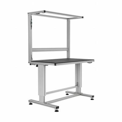 80/20 Tube Framing System Profiles: Silver, 60 11/16 in H x 30 in W x 48 in D - Workstations