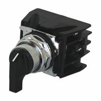 EATON Selector Switch: Off, Short Lever, No Third Position, Off, 10250T, Non-Illuminated, Metal (MPN 10250T722BK). Key specifications — Action: Maintained/Maintained; Operator Head Type: Short-Handled Knob; Operator Illumination: Non-Illuminated; Series: 10250T; Brand: EATON.
