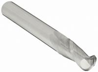 OSG Ball End Mill: Carbide, 2 Flute, 3/16" Mill Dia, 5/8" LOC, 2" OAL (MPN 402-1875-BN)