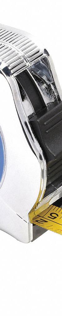 WESTWARD Tape Measure: Nonmagnetic Single Hook Tip, 12 ft / 3.5 m, Chromed Plastic, Silver (MPN 1MKR5). Key specifications — attr935324: WESTWARD; attr942259: Silver; attr935328: 1/32 in (1st 6 in); attr935329: Feet; attr935337: Metric/SAE; attr936607: Manual Lock; attr985315: 5 m or less; attr972446: Inch/Metric.