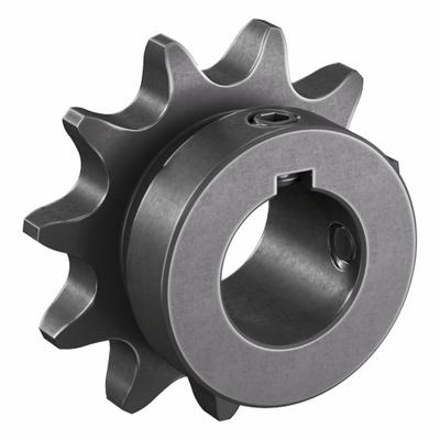 TSUBAKI Single Strand Sprocket: 40, For 1/2 in Chain Pitch, 3/4 in Bore Dia, 11 Teeth - Size 40 Fixed-Bore Roller Chain Sprockets
