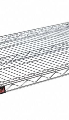 EAGLE GROUP Wire Shelf: 48 in x 30 in, 1 Shelves, Split Sleeve, 800 lb Load Capacity, Dry, Silver (MPN 3048C). Key specifications — Recommended Environment: Dry; Material: Steel; Brand: EAGLE GROUP; Color: Silver; Finish: Chrome.