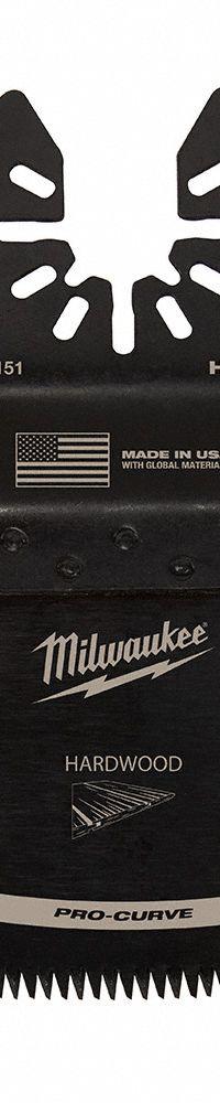 MILWAUKEE Oscillating Tool Blade: 2 1/2 in Blade Wd, 3 3/4 in Overall Lg, Fast Cutting, Steel, 10 PK (MPN 49-25-1159). Key specifications — attr1097473: Drywall; attr1097476: MILWAUKEE; attr1097456: Fast Cutting.