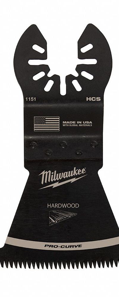 MILWAUKEE Oscillating Tool Blade: 2 1/2 in Blade Wd - Open-Back Universal OIS Mounted Blades