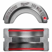 MILWAUKEE Upper and Lower Crimping Die: 350 kcmil, U Style Dies, For Use With 2679-20/49-16-U000 (MPN 49-16-U350C). Key specifications — attr511073: U Style Dies; attr511072: Electrical Wire and Cable Crimping; attr473934: MILWAUKEE; attr511065: M18™ FORCE LOGIC™; attr511069: Red; attr542116: 350 kcmil; attr511067: 2679-20.