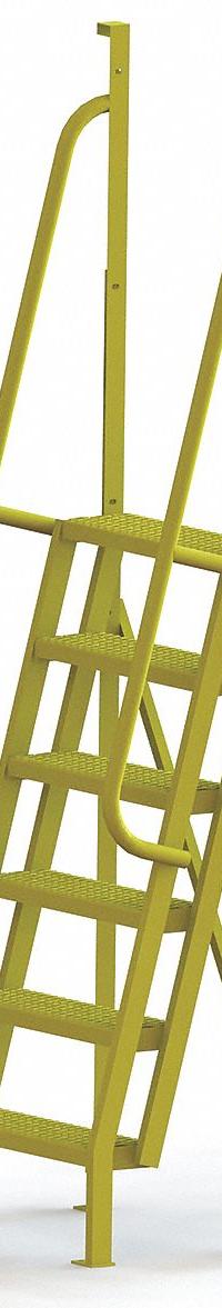 TRI-ARC Configurable Platform Ladder: 8.5 ft Overall Ht, 30 in Overall Wd, 20 in Overall Dp, Steel (MPN UCL7506246). Key specifications — Material: Steel; Color: Yellow; Brand: TRI-ARC.