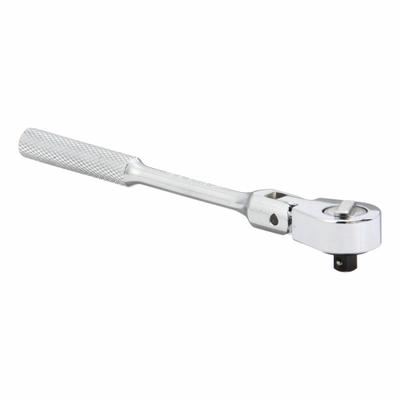 SK PROFESSIONAL TOOLS Hand Ratchet: Round, Reversible, 6 1/4 in Overall Lg, Chrome - Flex-Head Ratchets