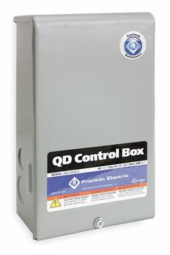 FRANKLIN ELECTRIC Pump Control Panel: Simplex, Single Phase, 230V AC, 4.3 A, No Switch Included, 3R (MPN 2824055015). Key specifications — Current: 4.3 A; Rated Voltage: 230V AC; Intrinsic Safety: Not Specified Intrinsically Safe; Brand: FRANKLIN ELECTRIC.