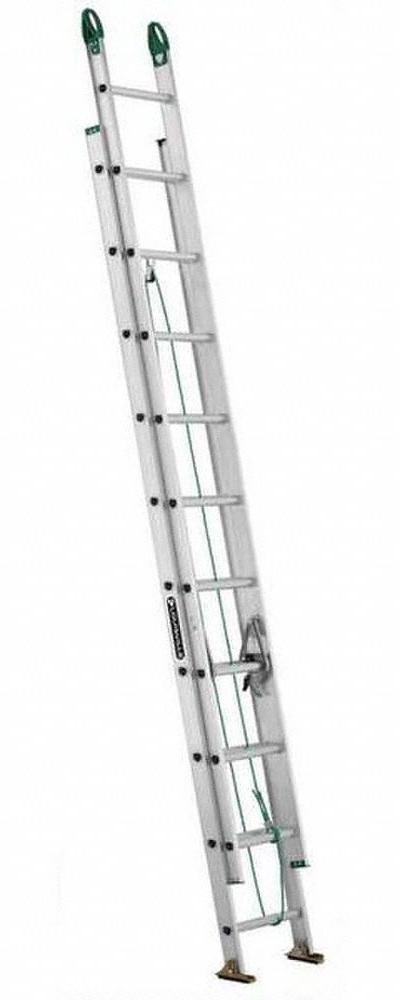 LOUISVILLE LADDER Extension Ladder: 16 ft Ladder Size - Lightweight Aluminum Extension Ladders