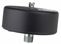 SOLBERG Filter Silencer: 3/4 in (M)NPT Inlet Size, 25 cfm, 4 in Overall Ht, 6 in Outside Dia (MPN FS-15-075). Key specifications — attr60071: FS-15-075; attr60074: SOLBERG.