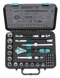 WERA Socket Wrench Set: 3/8 in Drive, 38 Piece, 6-Point, SAE, 1/4 in to 7/8 in (MPN 05003596001). Key specifications — attr1224269: 3/8 in; attr1204638: Drive Tools Included; attr1227399: Zyklop; attr1204650: 1/4 in to 7/8 in; attr1204658: 2 Adapter; attr1204673: Socket Bits Not Included; attr1204681: Wrenches Not Included; attr1204688: WERA.