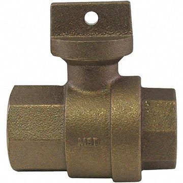 A.Y. MCDONALD Manual Two-Way Ball Valve: 1 in Pipe Size, FNPT x FNPT, 300 psi Max Op Pressure - Curb Stop Ball Valves
