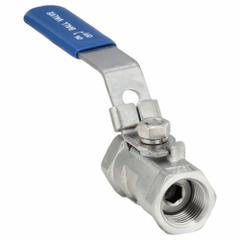 USA INDUSTRIALS Manual Two-Way Ball Valve: 3/8 in, 304 Stainless Steel, Straight Valve Body, PTFE (MPN ZUSA-VLV-139). Key specifications — Brand: USA INDUSTRIALS; Handle: Locking Lever.