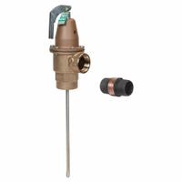 WATTS Relief Valve: FNPTF x FNPTF, 1 1/4 in x 1 1/4 in, Copper Silicon Alloy, 8 1/2 in Overall Ht (MPN 1-1/4 LF174A 75 FS). Key specifications — Brand: WATTS.
