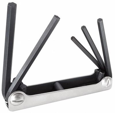 KLEIN TOOLS Hex Key Set: 1 - 5 Pieces, Folding, SAE, Std End, Short, 1 Pieces, Folding Holder - Folding Key Sets