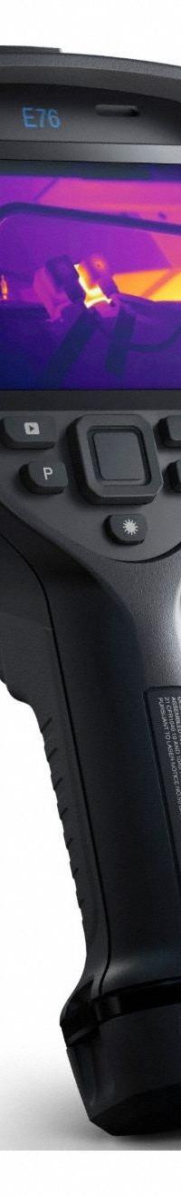 FLIR Infrared Camera: 14° x 10°/24° x 18°/42° x 32°, USB/Wireless, +/-2.0% of Reading Accuracy °C (MPN FLIR E76-24-14-42-NIST). Key specifications — Focus Method: Auto; Manufacturer Part Number: FLIR E76-24-14-42-NIST; Brand: FLIR; Field of View: 42° x 32°; Intrinsic Safety: Not Specified Intrinsically Safe; Lens Angles Included: 14°,24°,42°; Features_Broad: Enhanced & Dynamic Imaging.
