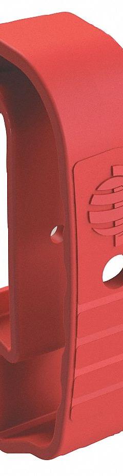 ENPAC Drum Clip: Lockable, HDPE, HDPE, Haz Material Identification Tag/Screw/Security Wrench, Red, 1 (MPN 1295-LK). Key specifications — Brand: ENPAC; Color: Red; Material: HDPE.