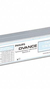 ADVANCE Fluorescent Ballast: 120 to 277V AC, 1/2 Lamps Supported, 14 W Bulb Watt (MPN ICN-2S28-T). Key specifications — Lamp Types Supported: (1 or 2) F14T5; Brand: ADVANCE; Number of Lamps Supported: 1.