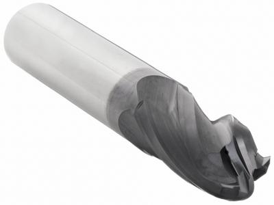 APPROVED VENDOR Ball End Mill: Carbide, AlTiN Coated, 4 Flute, 7/8" Mill Dia, 1-1/2" LOC - General Purpose Carbide Ball End Mills