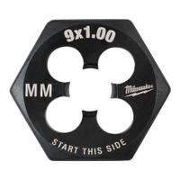 MILWAUKEE Hex Threading Die: M9x1 Metric, 1 in Hex Wd, Black Oxide Carbon Steel (MPN 49-57-5349)