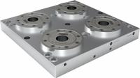 VEKTEK Fixture Plates: Rectangular, Steel, 366 mm W x 366 mm L x 38 mm H, 55.1 lb Wt, 571041. Key specifications — attr1036219: Subplate; attr1036220: VEKTEK; attr1091714: G 1/4" Unclamp Port.