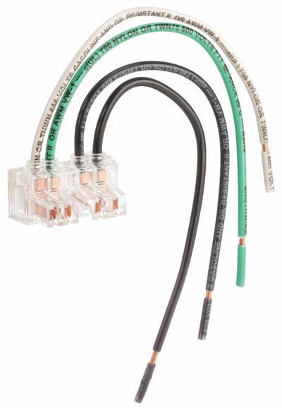 HUBBELL Switch Wiring Module: SNAPconnect(R) II, 120/277V AC, 15 A_20 A, 3 Wire - Snap-In Wiring Modules