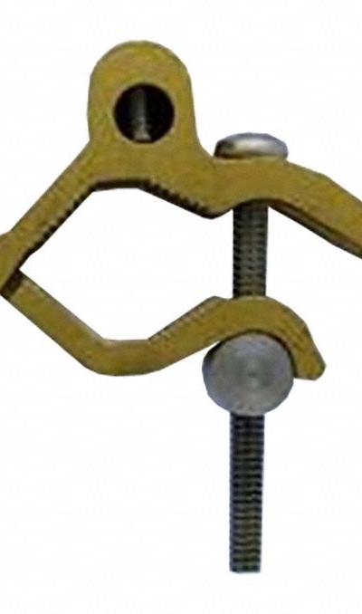 BRIDGEPORT FITTINGS Single Bolt Grounding Clamp: Bronze - Pipe Ground Clamps