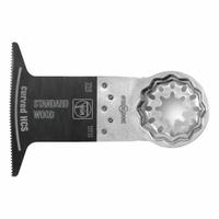 FEIN Oscillating Tool Blade: 2 1/2 in Blade Wd, 2 in Overall Lg, Carbon Steel, 3 Pieces, 3 PK (MPN SL-E225-3PK). Key specifications — attr1097473: Plastic; attr1097476: FEIN; attr1097456: Plunge Cutting.