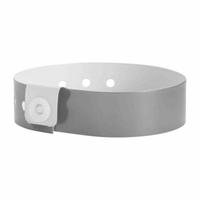 ID Wristband: No Legend, 10 in Overall Lg, 3/4 in Overall Wd, Vinyl, Silver, 500 PK (MPN V1-12). Key specifications — attr1126094: Silver.