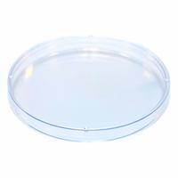 Petri Dishes: 99.82 mm Dia, 9.91 mm Overall Ht, No Surface Treatment, Media Saver/No Rim, Sterile (MPN 322789). Key specifications — Includes: No Rim; Material: Polystyrene; Brand: QORPAK; Surface Type: No Surface Treatment.