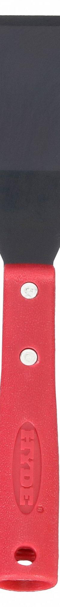 HYDE Scraper: Bld. Mat. Carbon Steel, Hdl. Mat. Polypropylene, Stiff, Bent Bld. Shape (MPN 12070). Key specifications — attr1004902: HYDE; attr1014703: Plastic; attr1017570: Standard End; attr1029655: Bent; attr1034073: Straight.