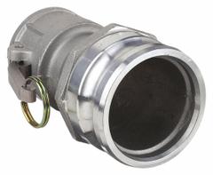 Cam and Groove Adapter: 125 psi Max. Working Pressure @ 70 F, 6 13/32 in Overall Lg, Nitrile (MPN 2030-DA-AL). Key specifications — Fitting Type: Female Coupler x Male Adapter; Gasket Material: Nitrile; Brand: DIXON VALVE & COUPLING.