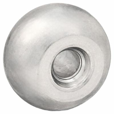 LOOS Plain Ball: 3/64 in Compatible Rope Dia, Stainless Steel, 7/32 in Ball Dia - Plain Ball Fittings