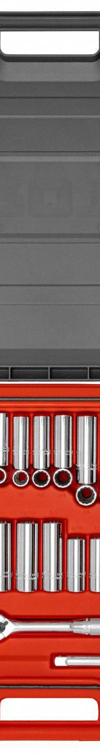 PROTO Socket Set: 3/8 in Drive, 53 Piece, Metric/SAE, 1/4 in to 3/4 in/6 mm to 19 mm (MPN J52353AS). Key specifications — attr1224269: 3/8 in; attr1204650: 6 mm to 19 mm; attr1204673: Socket Bits Not Included; attr1204688: PROTO; attr1206170: Deep Sockets.