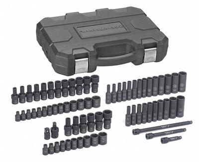 GEARWRENCH Socket Set: 3/8 in Drive Size, 3/16 in to 9/16 in/4 mm to 15 mm Socket Size Range - SAE Impact Socket Sets