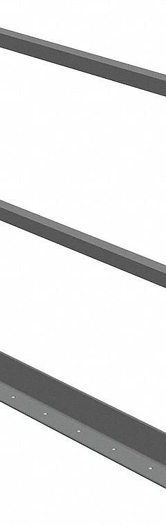 PORTA-KING Guard Rail: 48 in Overall Lg, 42 in Overall Wd, 42 in Overall Ht, Steel (MPN PK-GR-RAIL-4). Key specifications — Finish: Polyurethane Acrylic Enamel; Material: Steel; Brand: PORTA-KING; Includes Installation Hardware: Yes.