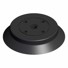 SMC Vacuum Pad: Flat with Ribs, w/o Adapter, 100 mm Pad Dia, Silicone, Black, 40, 21 mm Pad Ht, ZP (MPN ZP100HS). Key specifications — attr1019101: ZP100HS; attr1019103: SMC; attr1019107: 40.