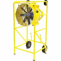 TEMPEST Circulating Fan: 24 in Blade Dia, 230V AC, Mobile, 2 hp, Direct Drive, Steel (MPN 913-1183). Key specifications — Mobility: Mobile; Voltage: 230V AC; Brand: TEMPEST.