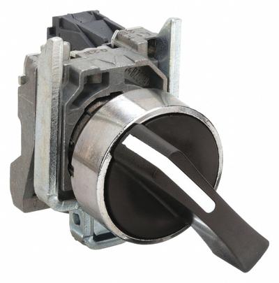 SCHNEIDER Selector Switch: 22 mm Panel Mounting Size, 2 Positions, Extended Lever - Selector Switches