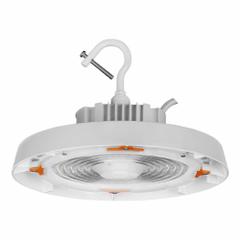 SYLVANIA UFO Hight Bay: 21,400 lm, 5000K, 39 ft – 49 ft Mounting Ht, Gen Distribution, 150 W, Gen (MPN UFOHIBA4A150UNHD850WH 1/CS 1/SKU). Key specifications — Color Temperature: 5000K; Voltage: 120 to 347V AC; LED Replacement For: 320W MH; Brand: SYLVANIA.