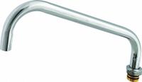 T&S BRASS Spout: Spout, Double-Bend, Swivel Spout, Brass, Chrome, 55.25 gpm Flow Rate, Nozzle (MPN 114X). Key specifications — Includes: Nozzle; Product Type: Spout; Spout Style: Swivel; Body Material: Brass; Brand: T&S BRASS.