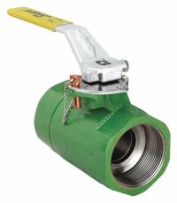 SHARPE Manual Two-Way Ball Valve: 2 in, Ductile Iron, Straight, FNPT x FNPT, Std Port Ball Port (MPN 4353014960). Key specifications — Brand: SHARPE; Handle: Locking Lever.