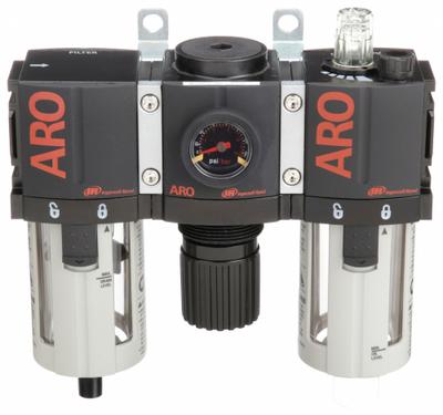 ARO Filter/Regulator/Lubricator: 1/4 in NPT, 61 cfm, 150 psi Max Op Pressure - ARO Filter, Regulator & Lubricators (FRLs)