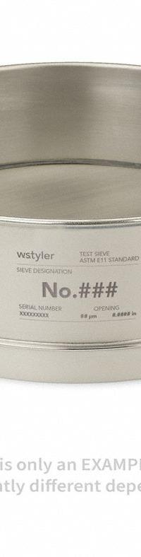 ADVANTECH Standard Stainless Steel Cloth Test Sieve: Stainless Steel, 12 in Outside Dia, 4 1/4 in Ht (MPN 30SS12F). Key specifications — Screen Material: Stainless Steel; Brand: ADVANTECH; Frame Material: Stainless Steel; Standards: ASTM E11; US Standard Screen Size: #30.