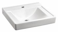 AMERICAN STANDARD Bathroom Sink: Decorum®, White, Vitreous China, 18 1/4 in Overall Lg, Single Hole (MPN 9024901EC.020). Key specifications — Series: Decorum®; Includes: Wall Hanger; Color: White; Brand: AMERICAN STANDARD; Sink Type: Bathroom; Material: Vitreous China; Sink Material: Ceramic.