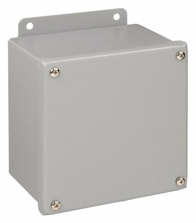 WIEGMANN Enclosure: Steel, 12 in x 12 in x 6 in, NEMA 12/13, Solid Cover - Steel Dust-Tight Enclosures