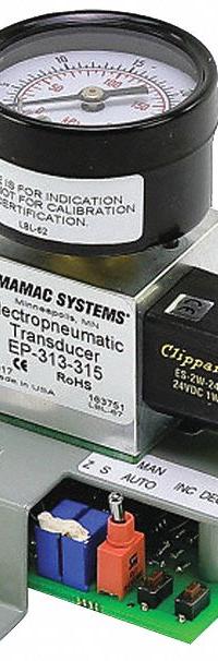 MAMAC Transducer: Mfr Part # EP-313-315. Key specifications — Manufacturer Part Number: EP-313-315; Product Type: Electronic Pneumatic Transducer.
