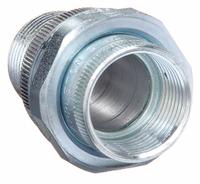 APPLETON ELECTRIC Straight Union - Conduit to Box: Steel, Electroplated, 1 in Trade Size (MPN UNY100NR). Key specifications — Ends - Hazardous Fittings: 1 in FNPT x 1 in MNPT; Finish: Electroplated; Brand: APPLETON ELECTRIC.