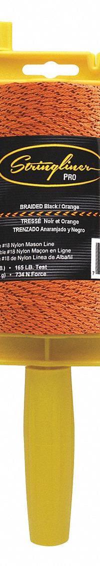 STRINGLINER Mason's Line Reel: Line Type Braided, Material Polyethylene, 1,000 ft Overall Lg (MPN 25791). Key specifications — attr1008700: Polyethylene; attr1008699: Braided; attr1004994: STRINGLINER; attr1004995: Mason's Line Reel.